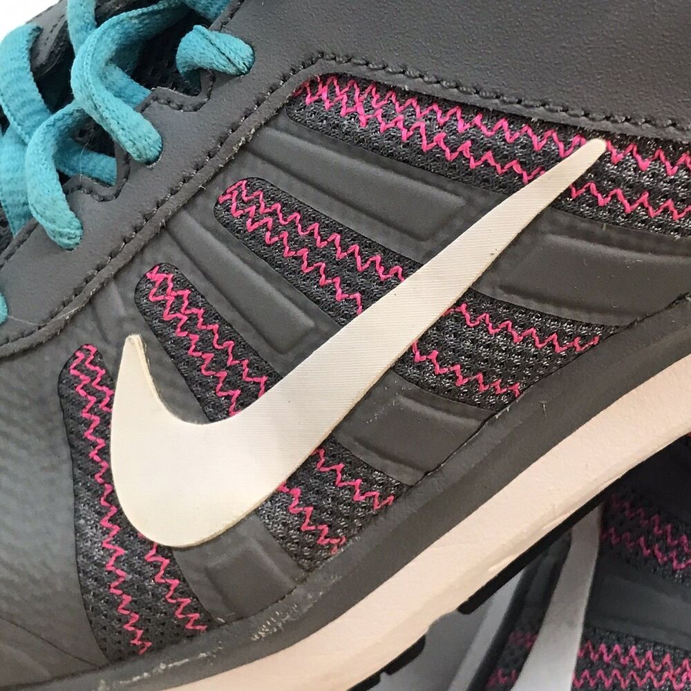 Nike Dart XII Running Shoes 831535-002 Women's 8 Gray Pink Teal Lace Up Sneakers - Picture 12 of 12
